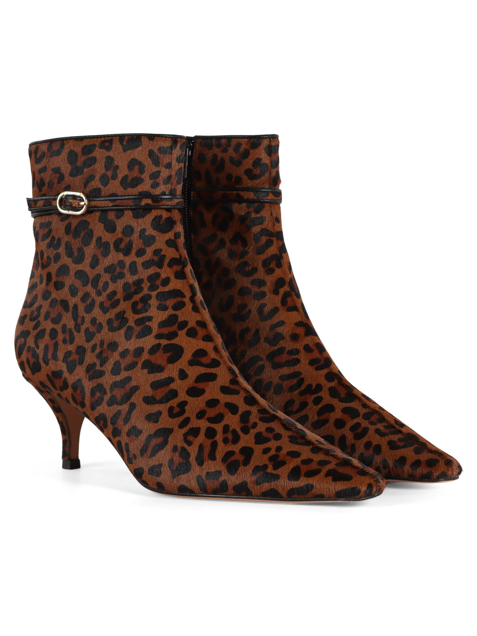 ANIMALIER | Stivaletti in pelle effetto cavallino con stampa animalier