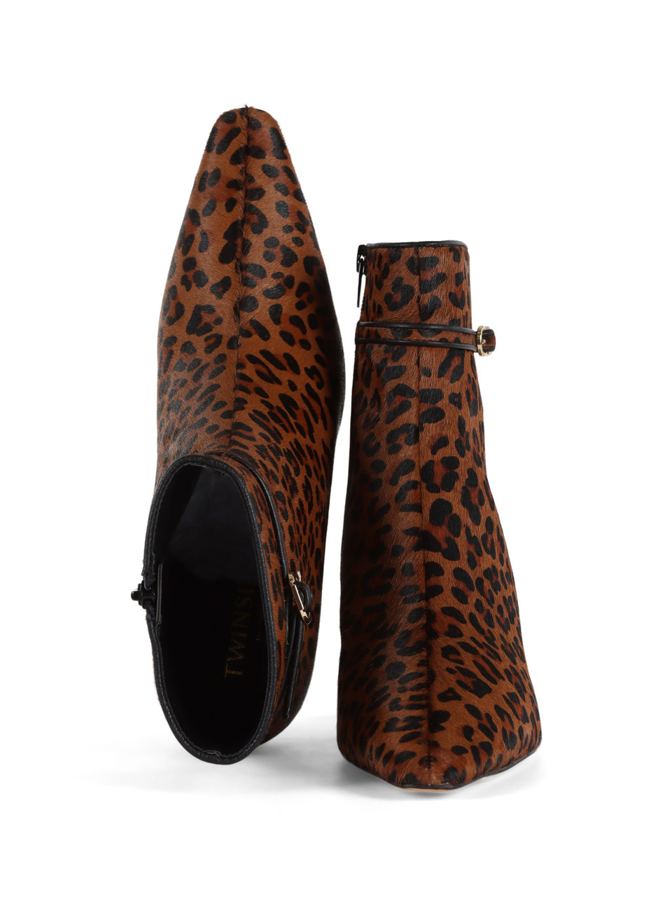 ANIMALIER | Stivaletti in pelle effetto cavallino con stampa animalier