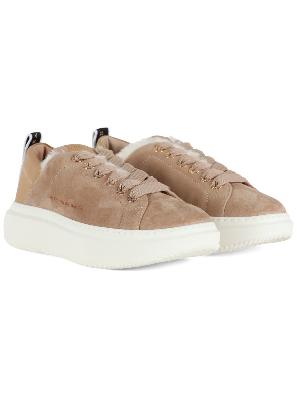 BEIGE | Sneakers in pelle WEMBLEY FOLDEN