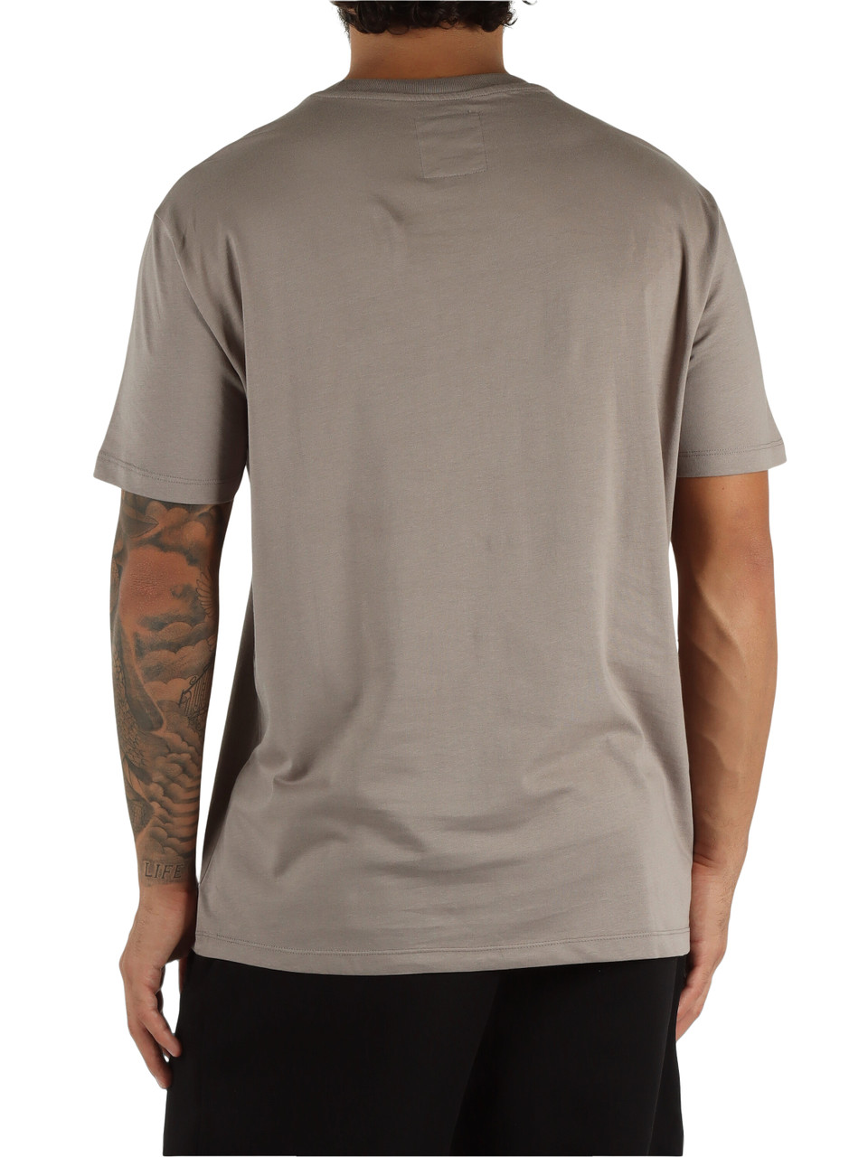 BEIGE | T-shirt in cotone con ricamo logo frontale