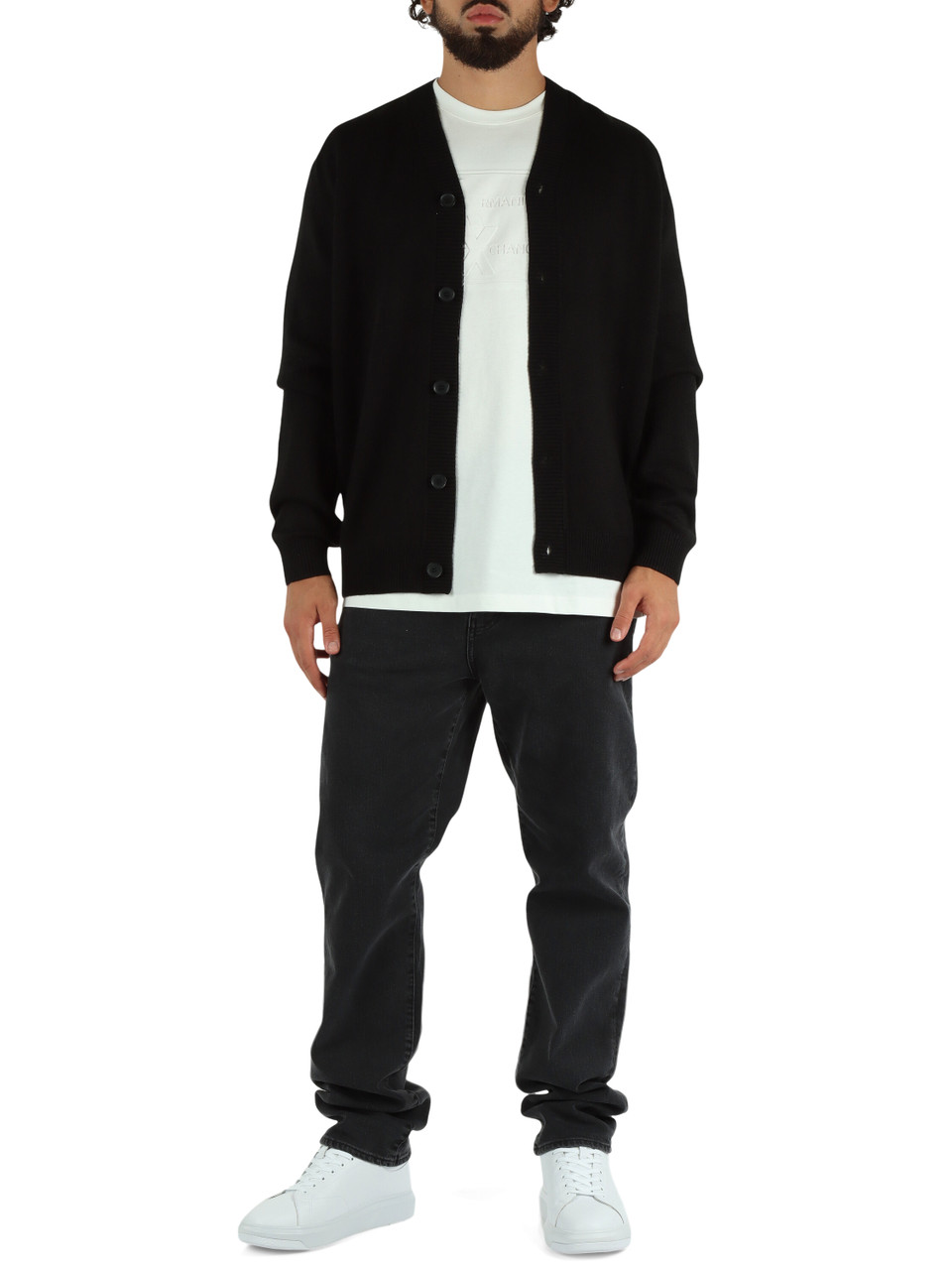 BIANCO | T-shirt in cotone regular fit con logo impresso