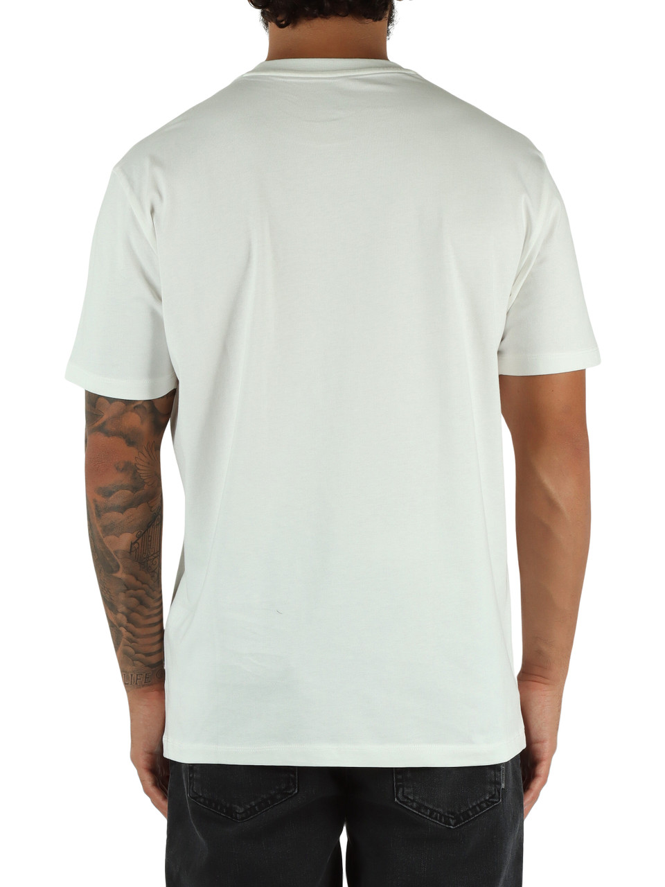 BIANCO | T-shirt in cotone regular fit con logo impresso