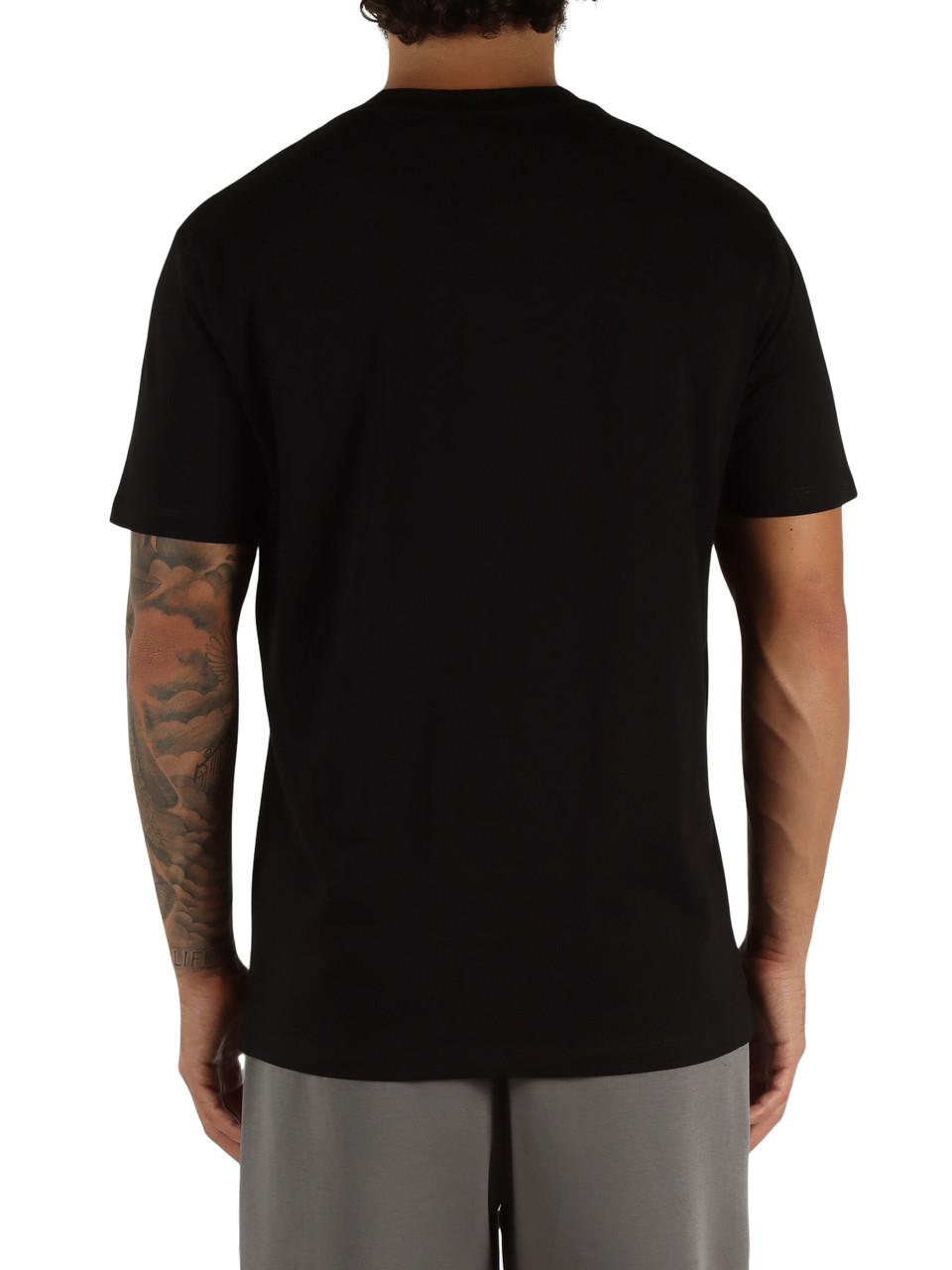 NERO | T-shirt in cotone regular fit con logo impresso