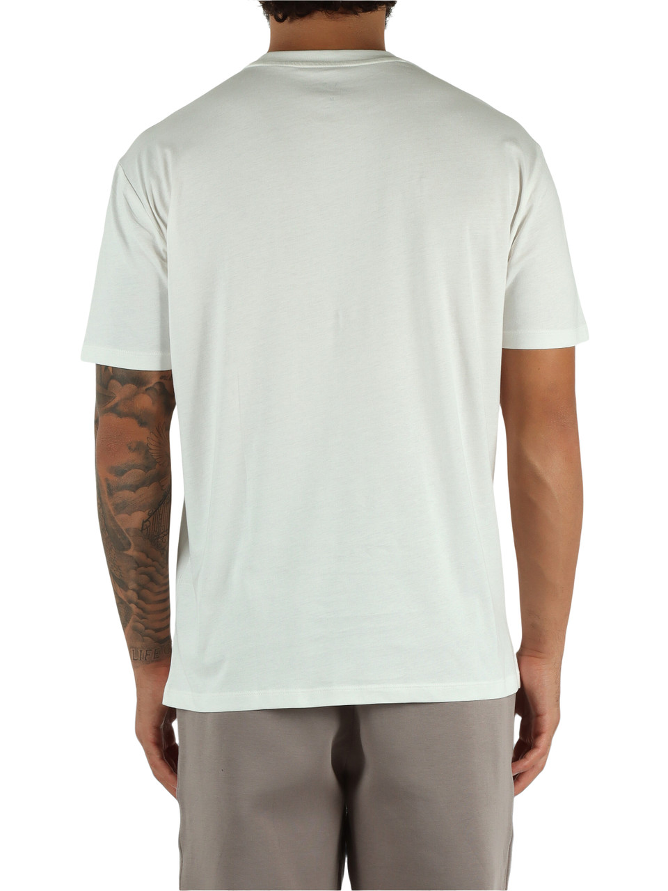 BIANCO | T-shirt in cotone regular fit con ricamo logo