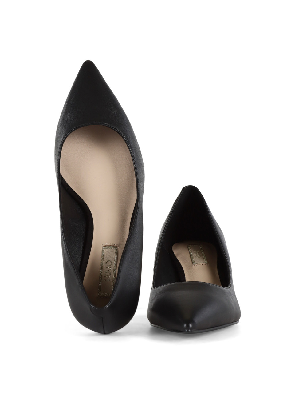 NERO | Décolleté in pelle DEVA 04 con tacco kitten