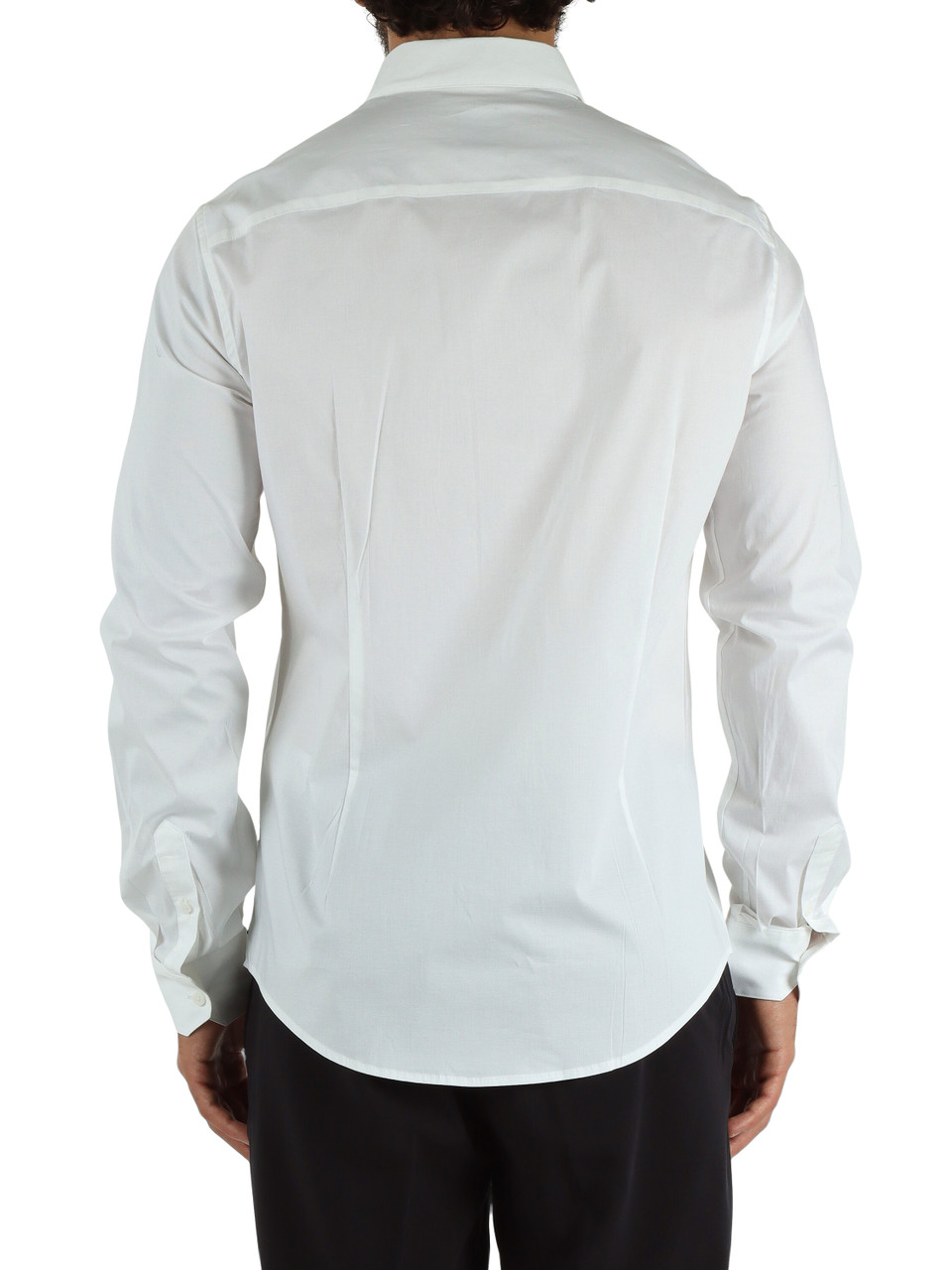 BIANCO | Camicia slim fit in cotone stretch