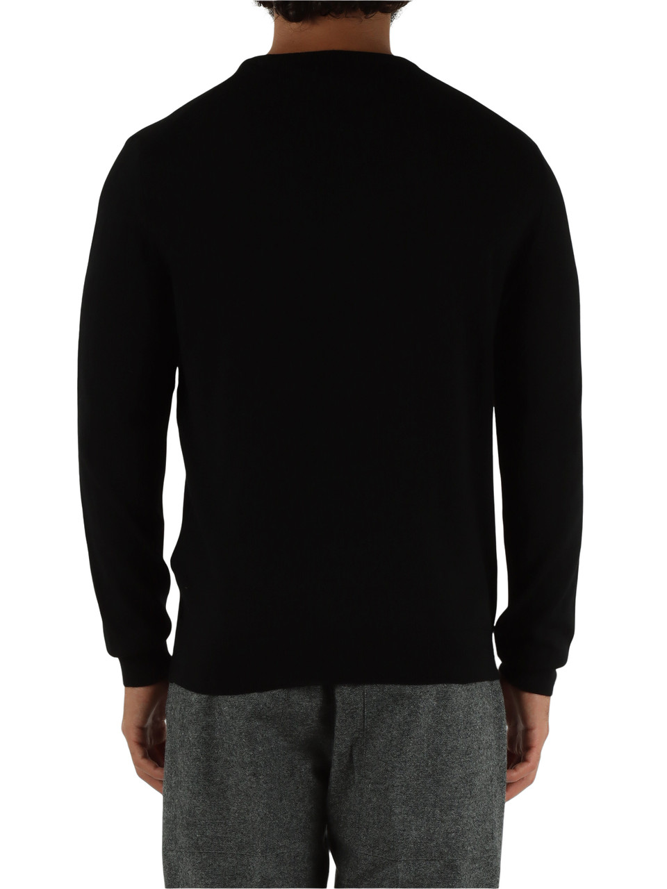 NERO | Maglia girocollo in lana vergine
