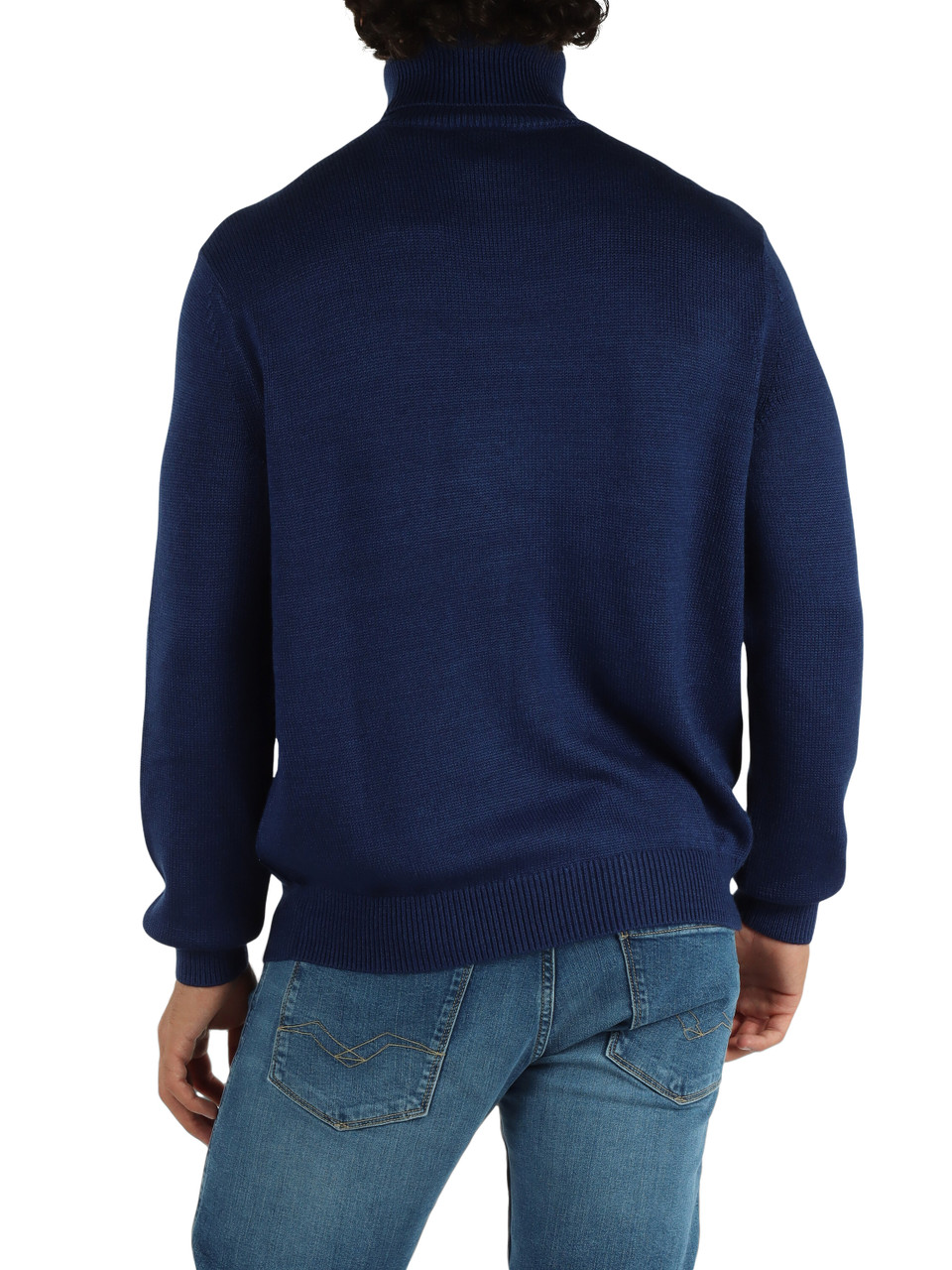 BLUETTE | Maglia collo alto in misto cotone e lana vergine