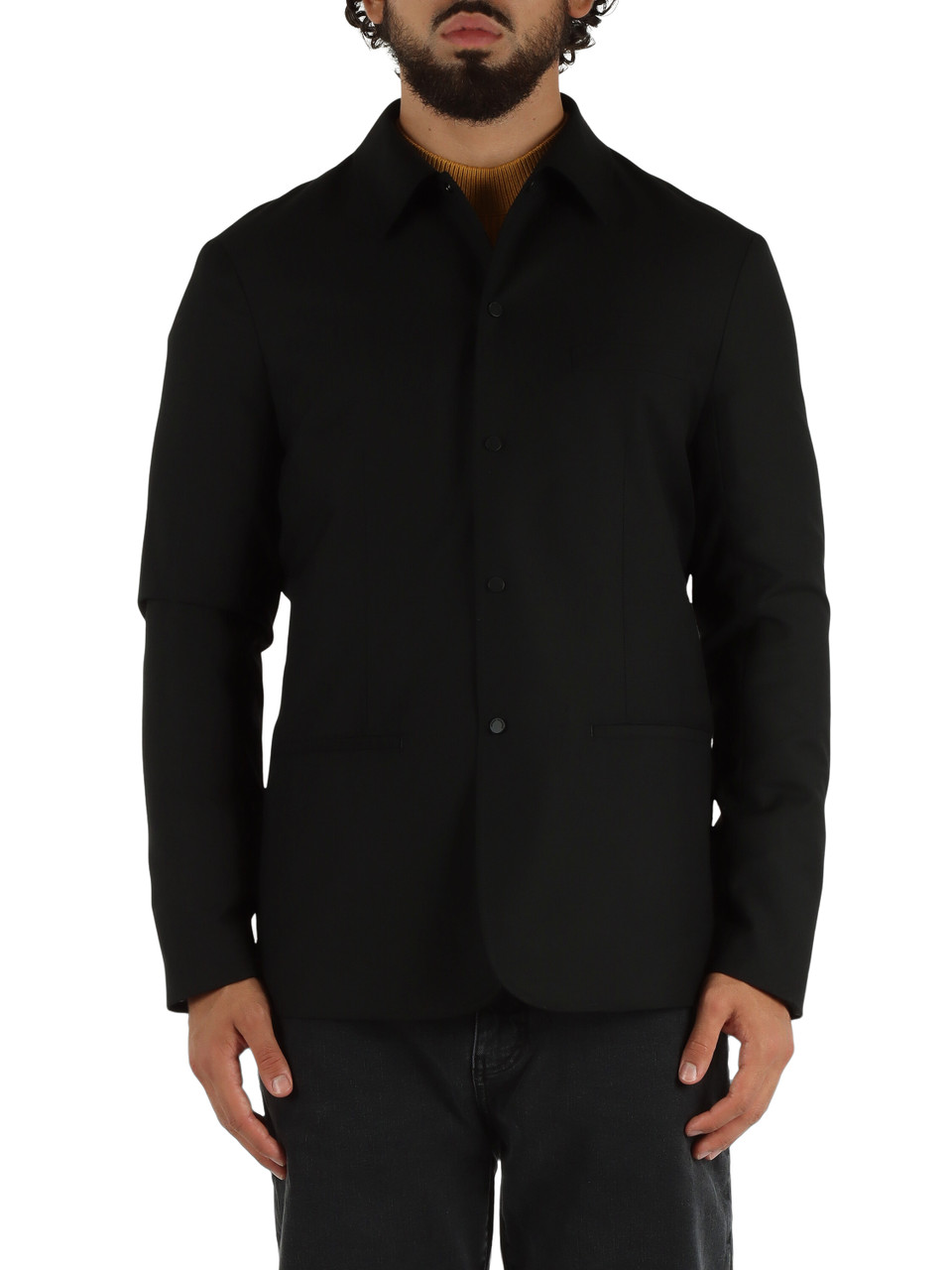 NERO | Giacca regular fit in misto viscosa