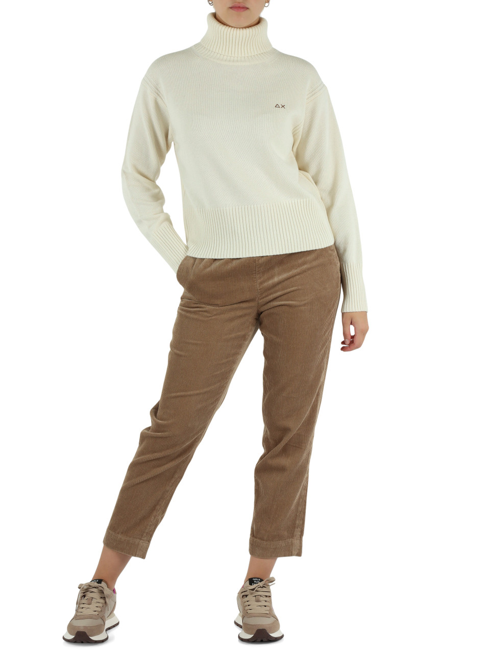 PANNA | Maglia collo alto in misto lana merino e cashmere