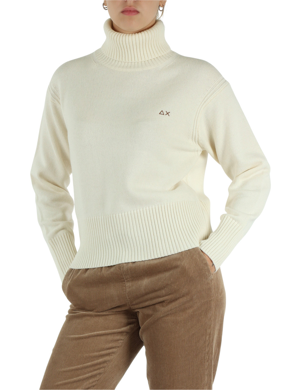 PANNA | Maglia collo alto in misto lana merino e cashmere