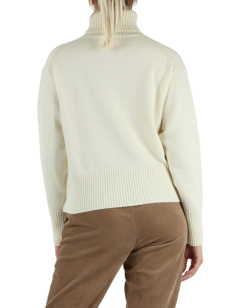 PANNA | Maglia collo alto in misto lana merino e cashmere