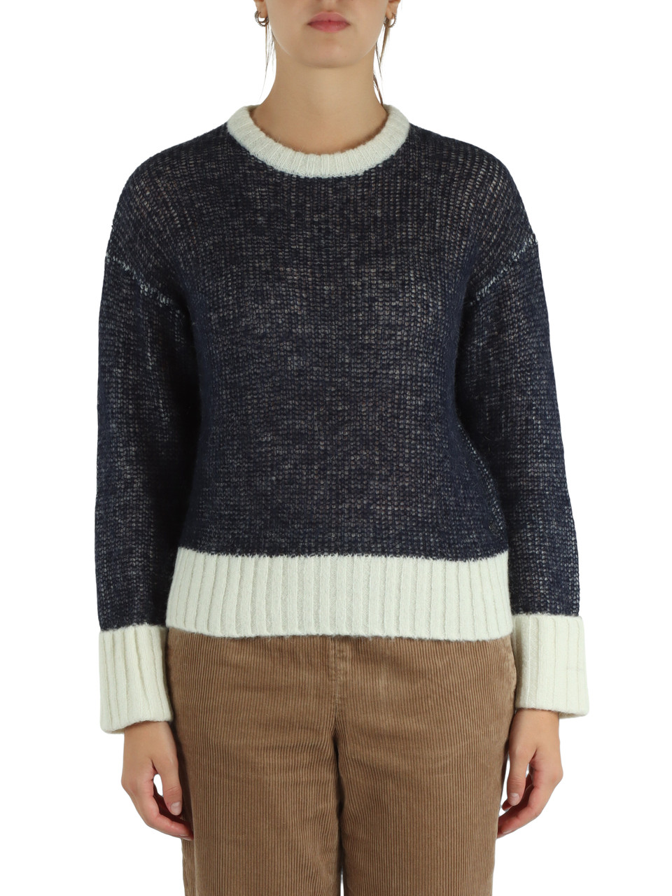 BLU | Maglia in misto lana merino e alpaca