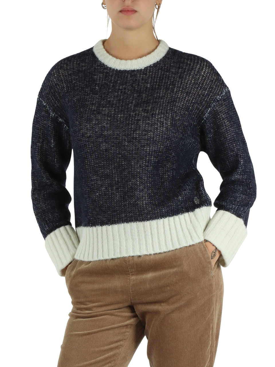 BLU | Maglia in misto lana merino e alpaca