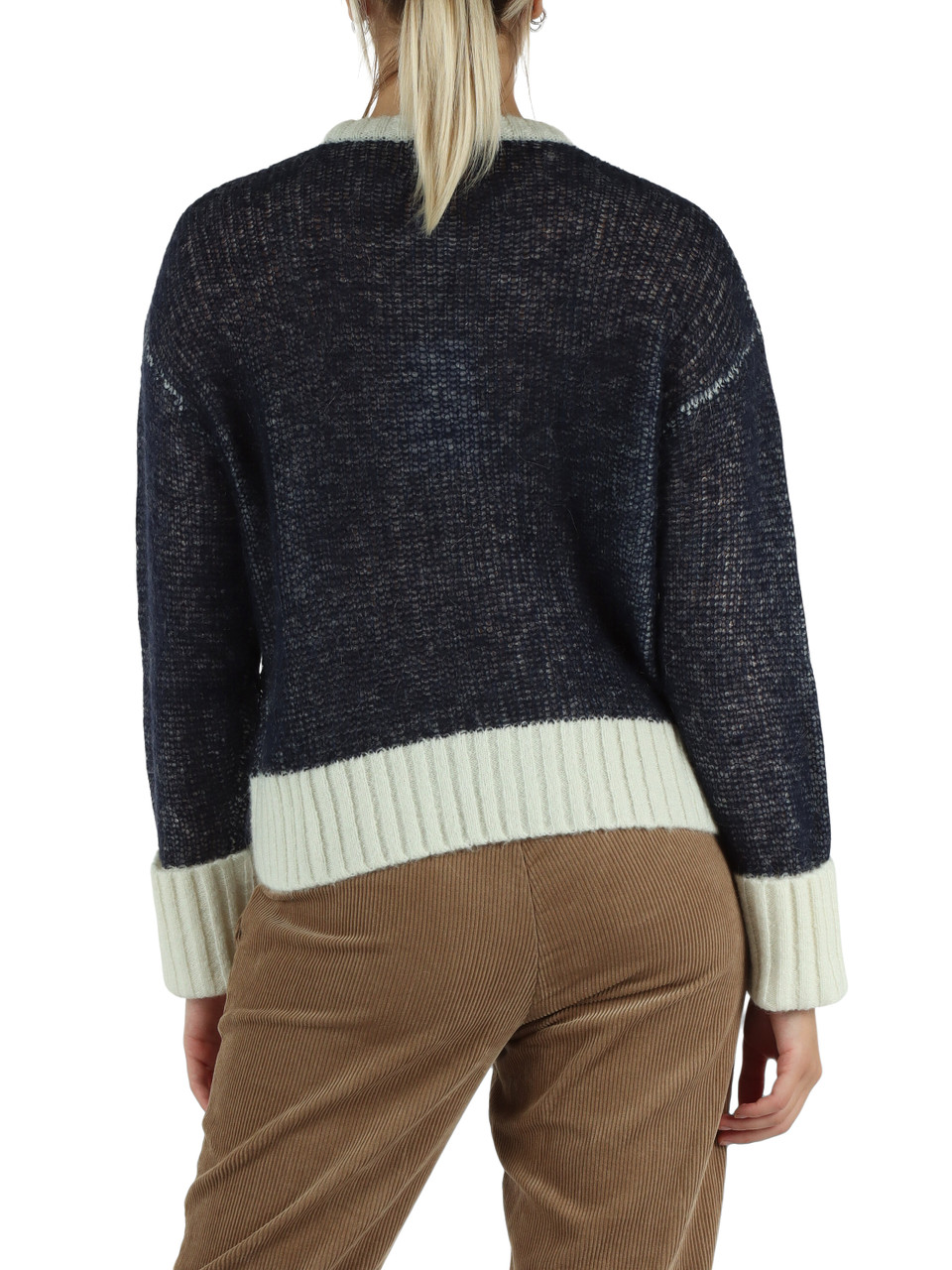 BLU | Maglia in misto lana merino e alpaca