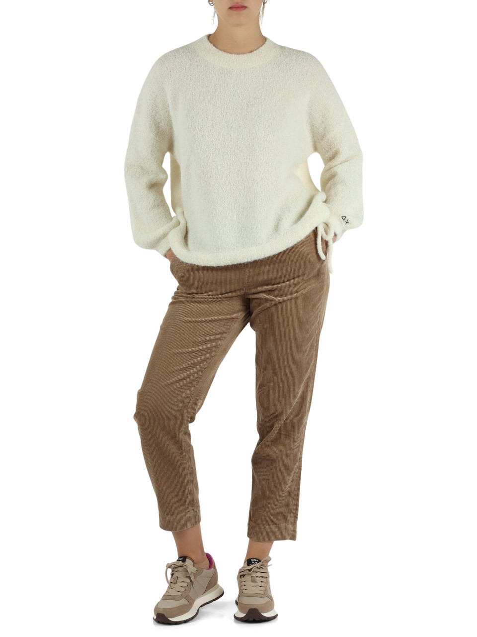 PANNA | Maglia bouclé in misto alpaca