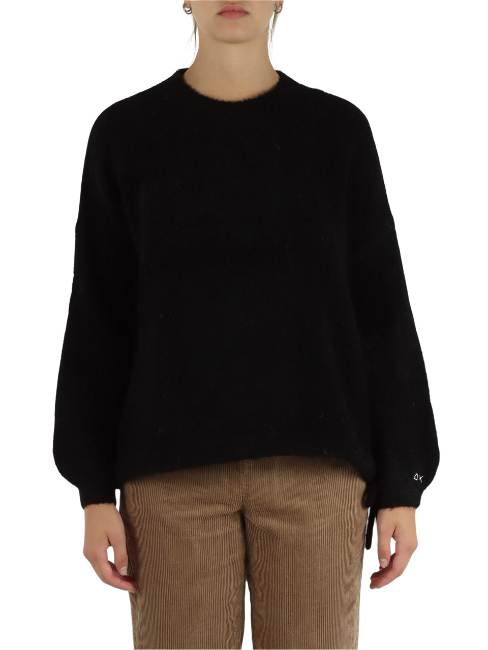 NERO | Maglia bouclé in misto alpaca