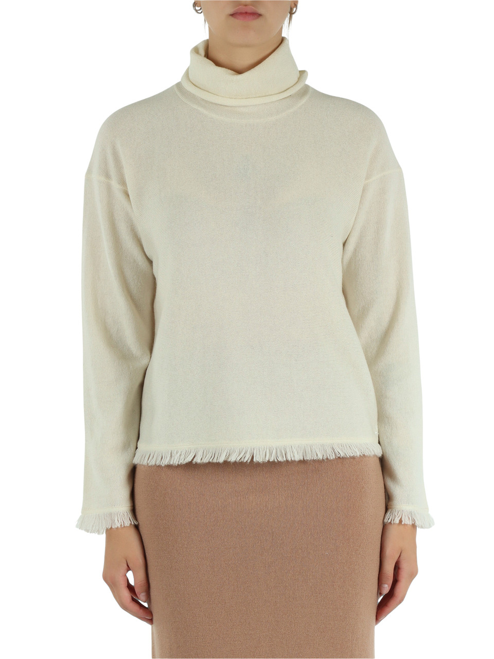 PANNA | Maglia collo alto in lana merino e cashmere