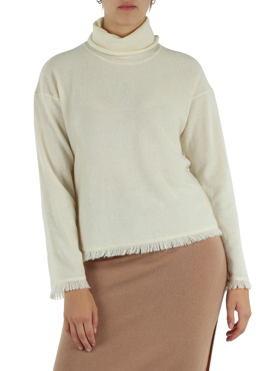 PANNA | Maglia collo alto in lana merino e cashmere