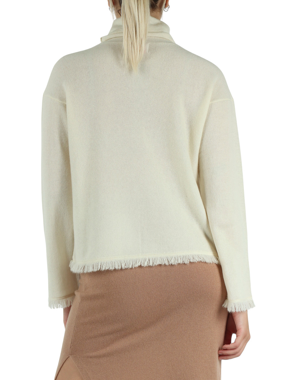 PANNA | Maglia collo alto in lana merino e cashmere