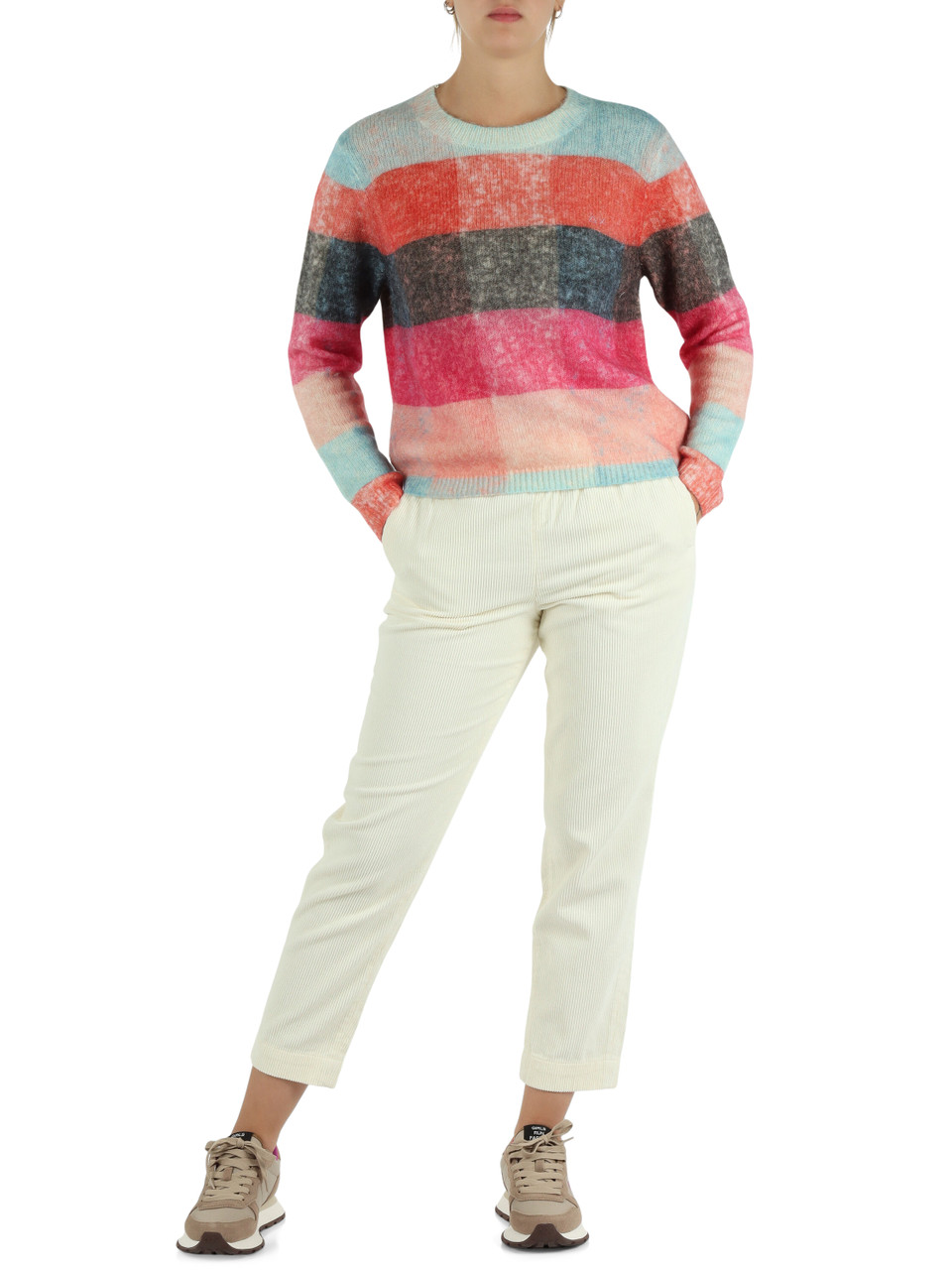 MULTICOLOR | Maglia in misto lana merino e alpaca