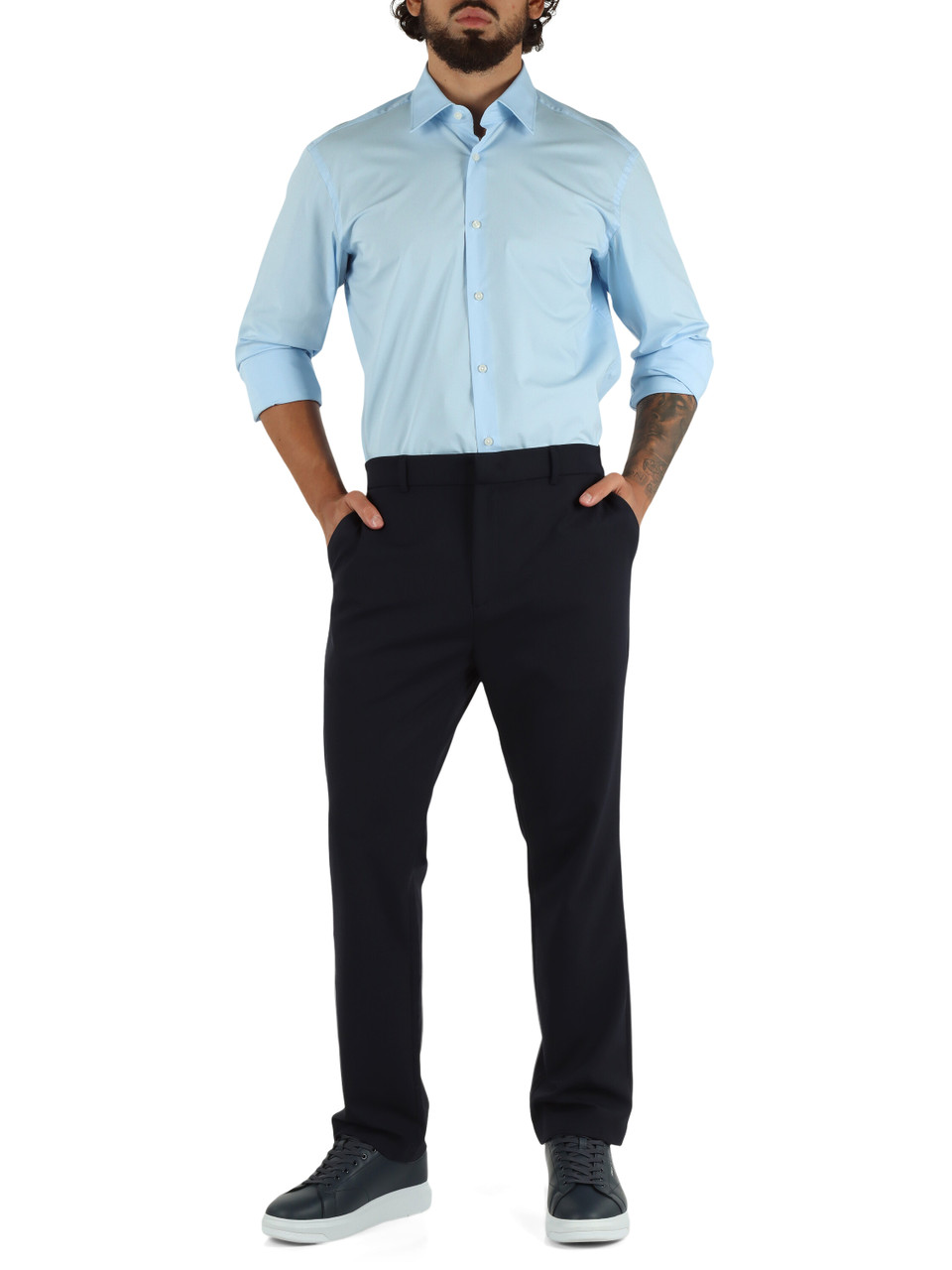 AZZURRO | Camicia regular fit Easy Iron