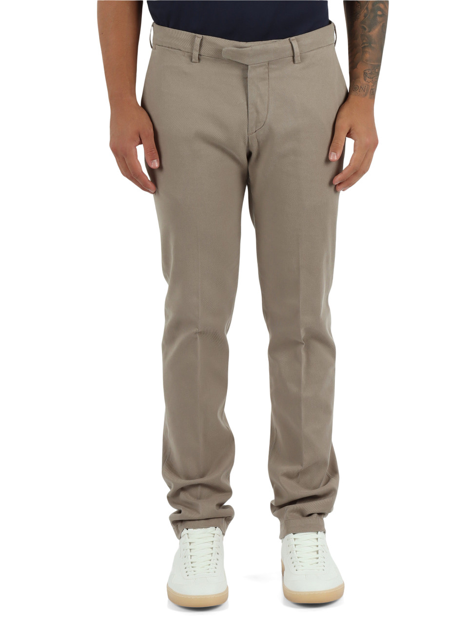 TORTORA | Pantalone regular fit in misto cotone