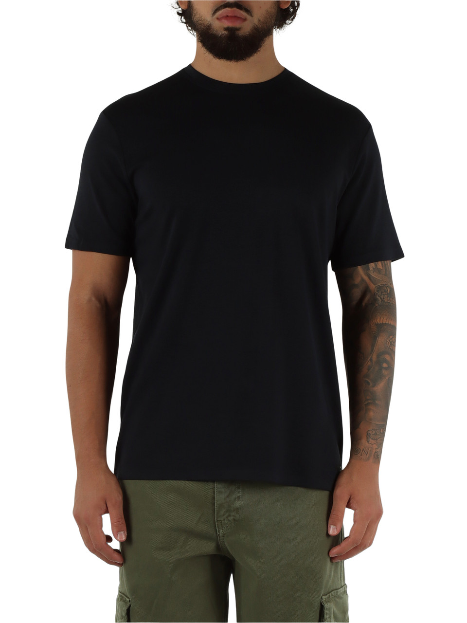 BLU SCURO | T-shirt in misto cotone WAVE Mixfiber