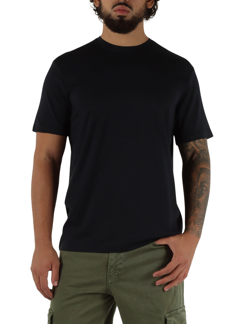 BLU SCURO | T-shirt in misto cotone WAVE Mixfiber