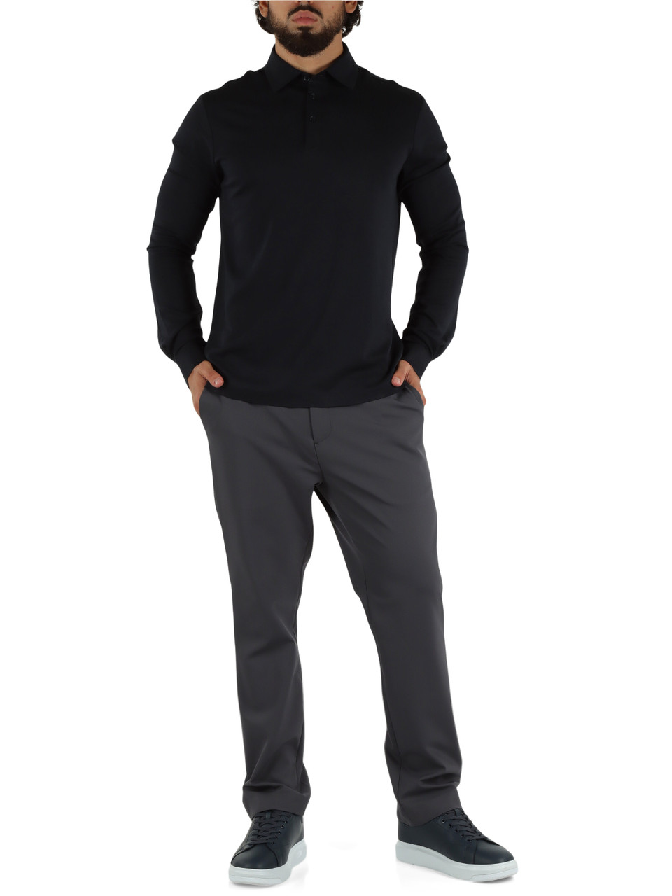 BLU SCURO | Polo in misto cotone WEIRS Mixfiber
