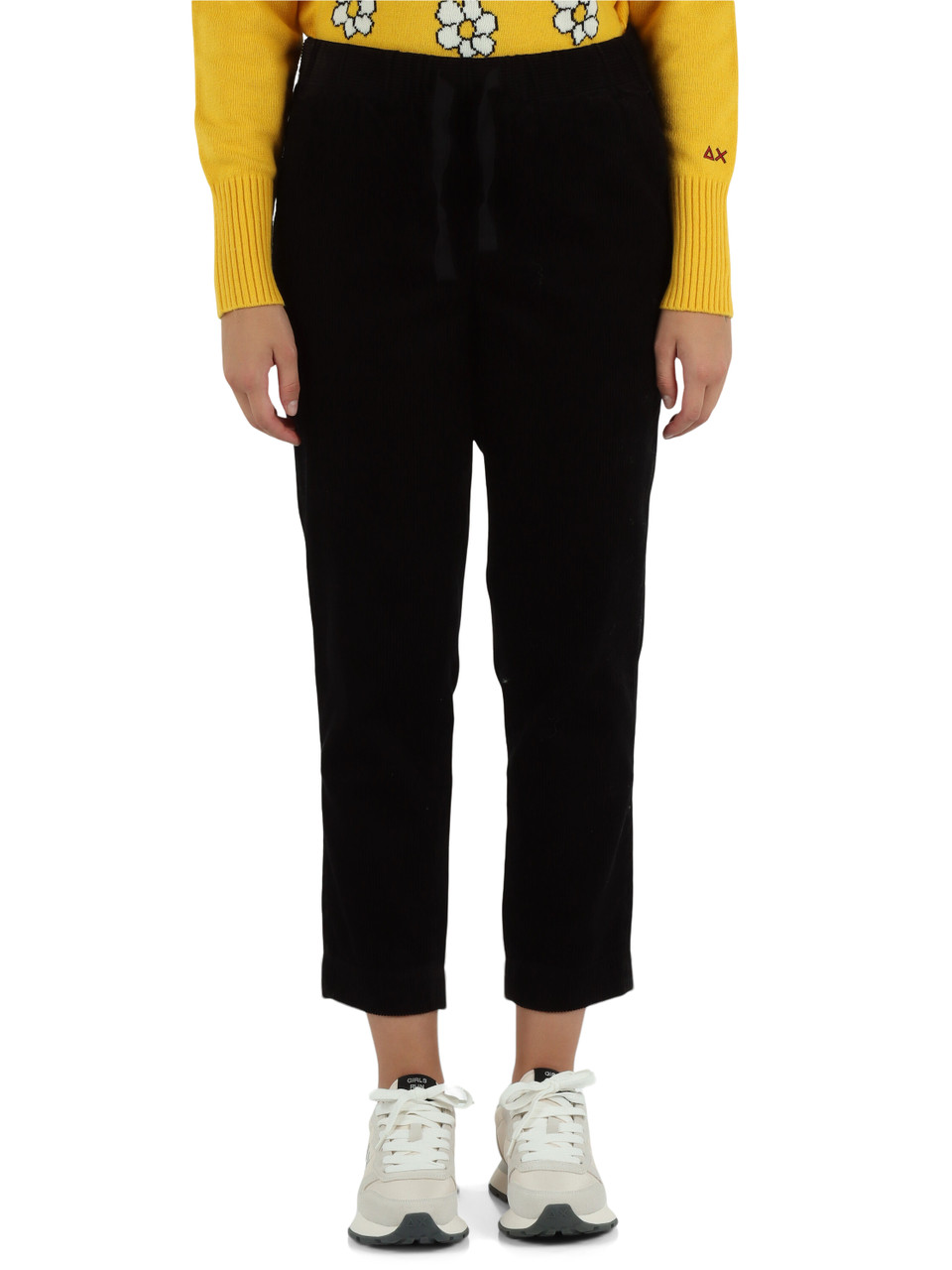 NERO | Pantalone in velluto di cotone a coste