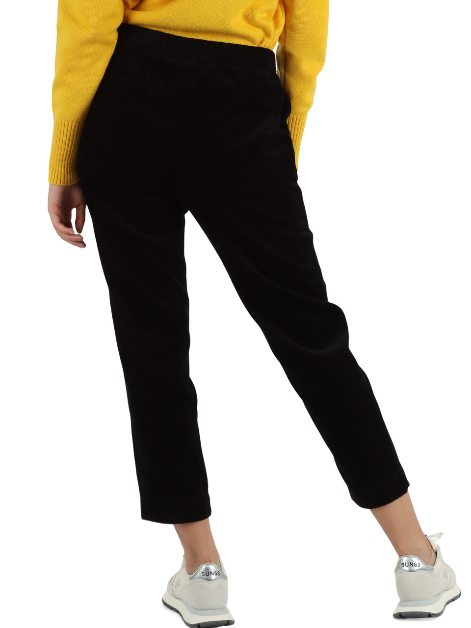 NERO | Pantalone in velluto di cotone a coste