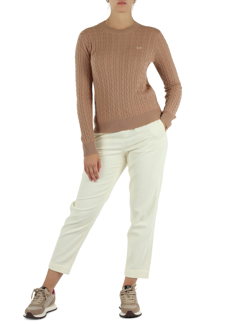 PANNA | Pantalone in velluto di cotone a coste