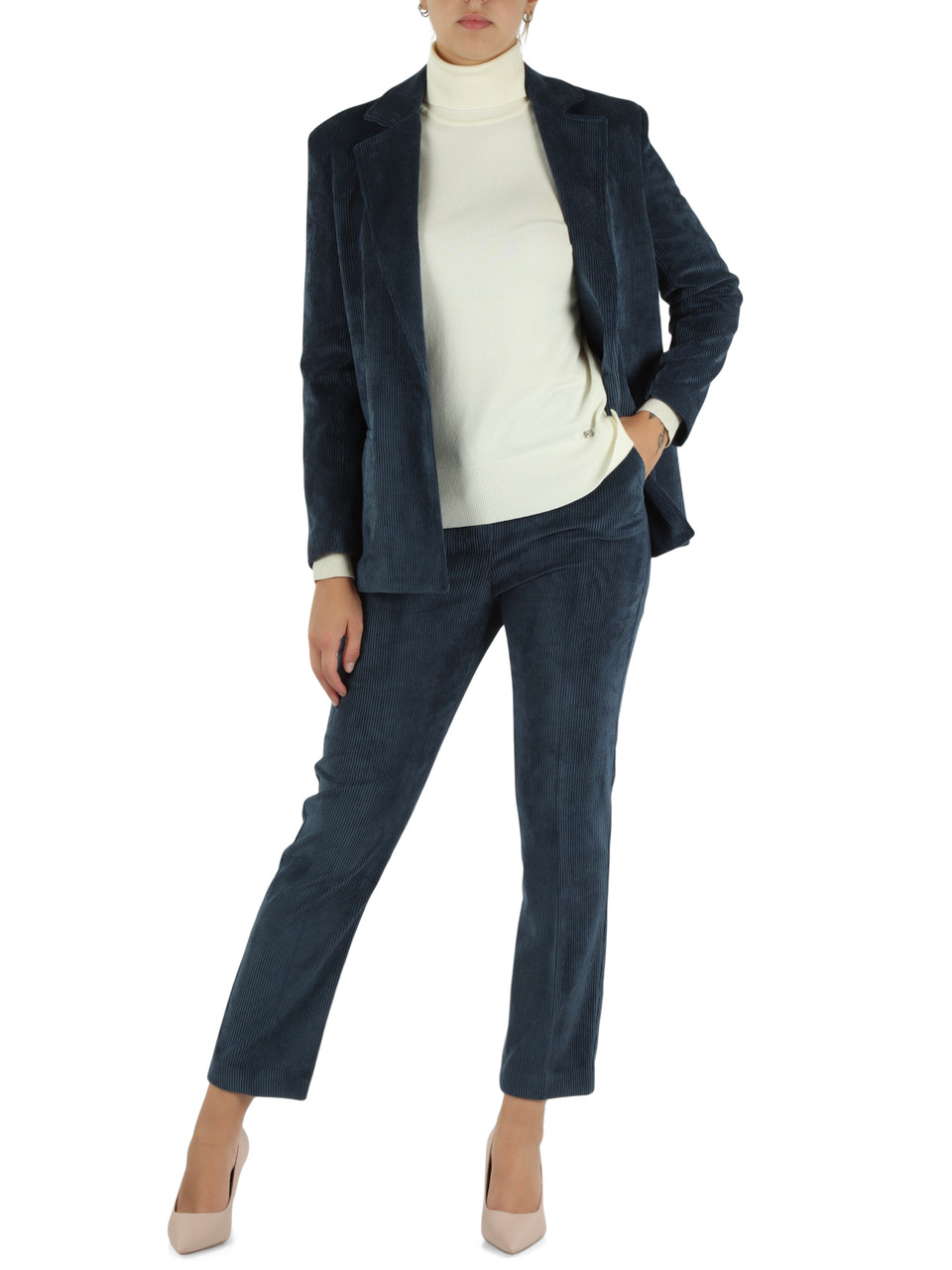BLU CHIARO | JEANS: Pantalone in velluto a coste