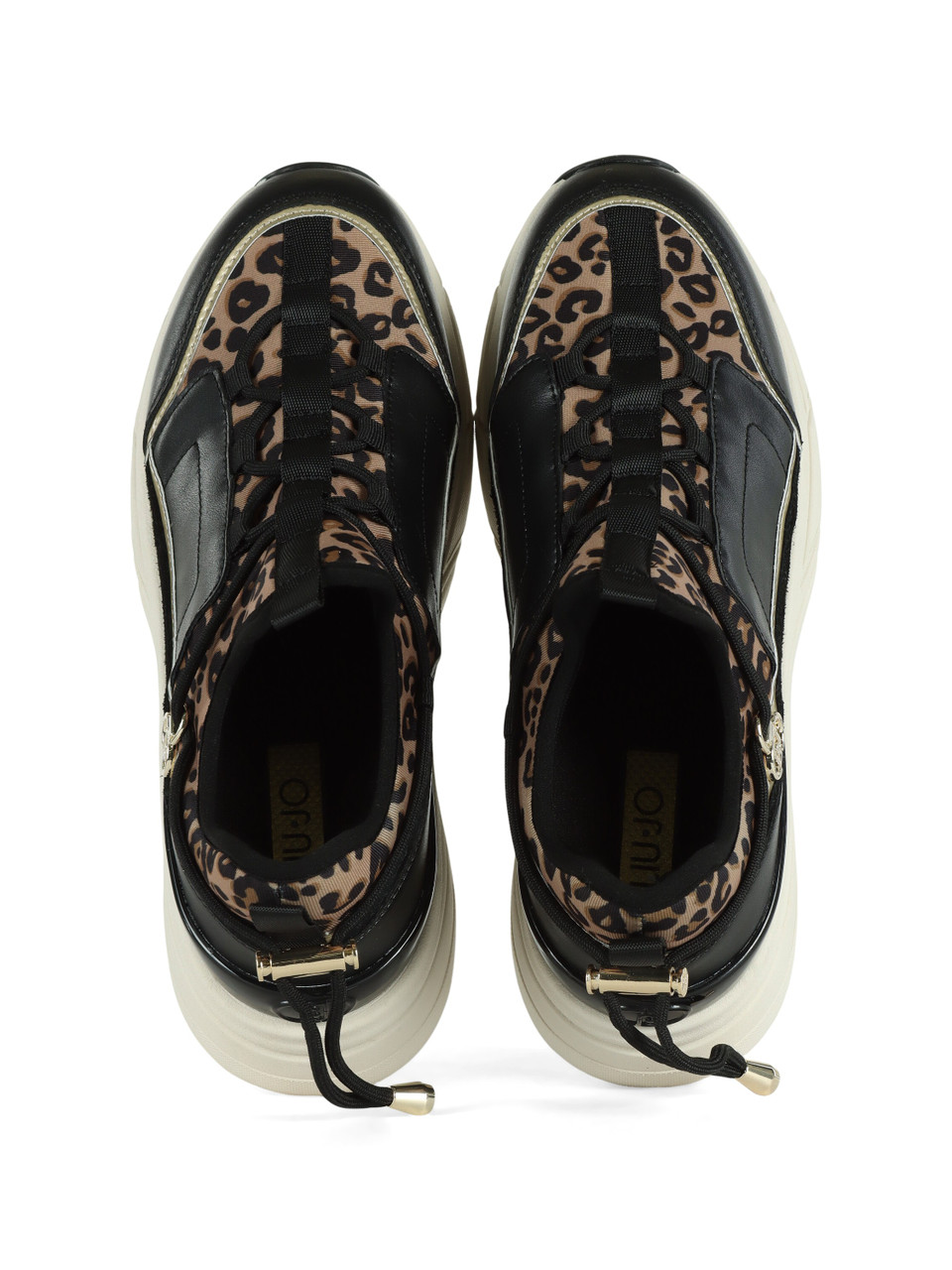 NERO | Sneakers in pelle e tessuto LJ01 02