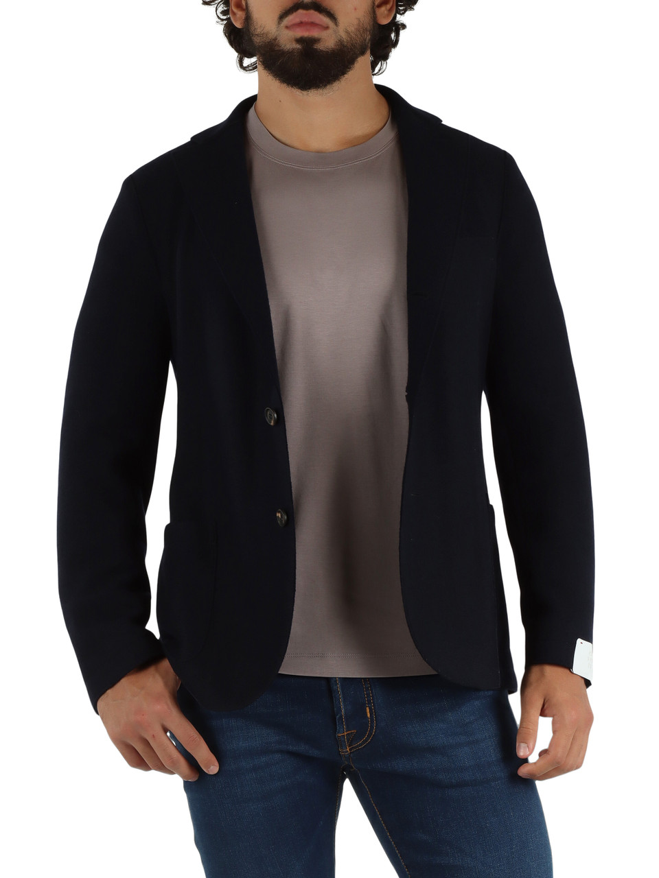 BLU | Giacca in lana con pettorina rimovibile