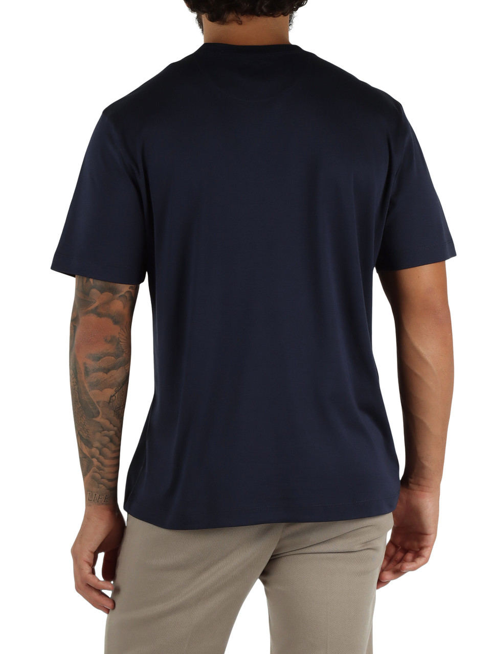 BLU | T-shirt girocollo in cotone e modal