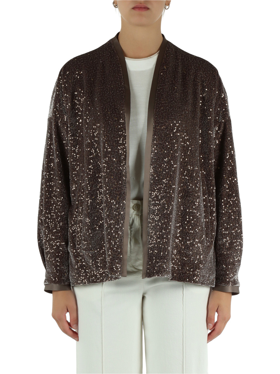 TORTORA | Giacca in velluto con micro paillettes