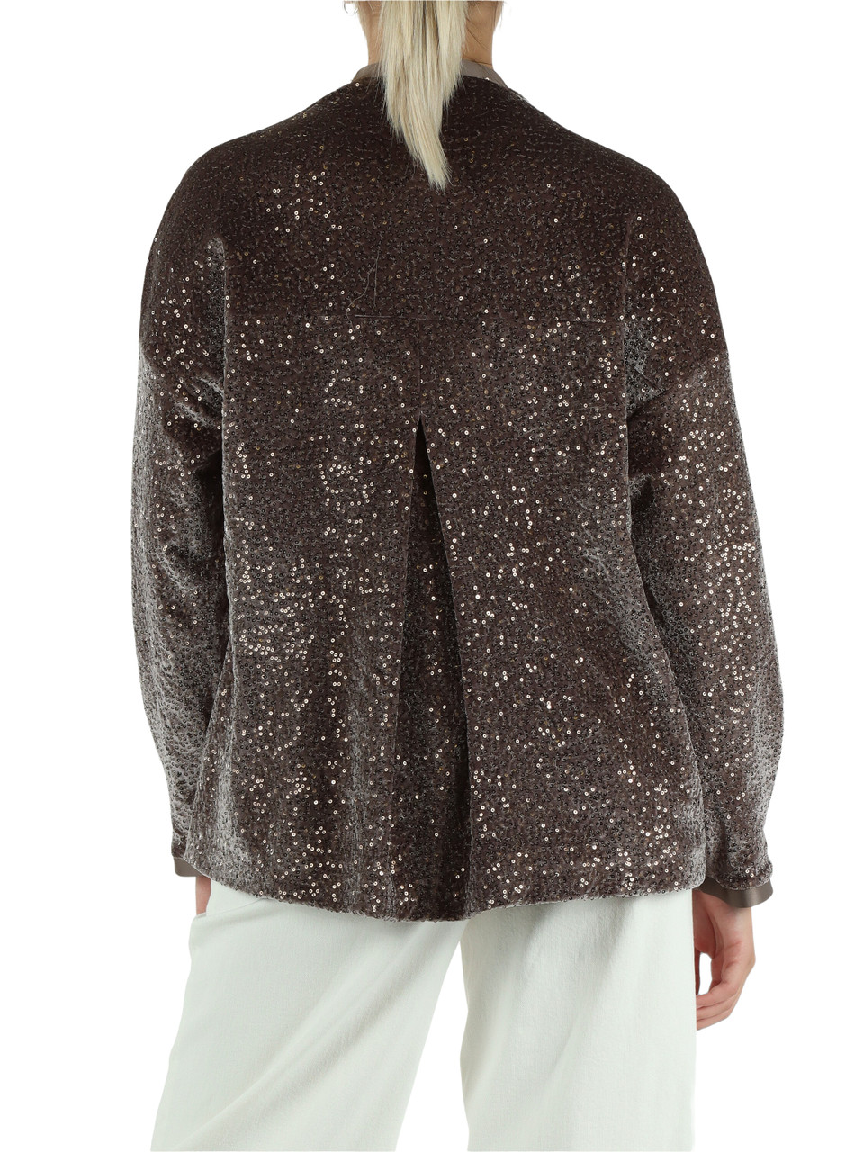 TORTORA | Giacca in velluto con micro paillettes