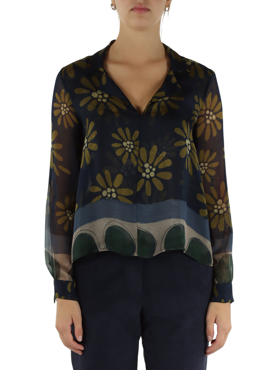 BLU | Blusa in seta e viscosa BLU | Blusa in seta e viscosa