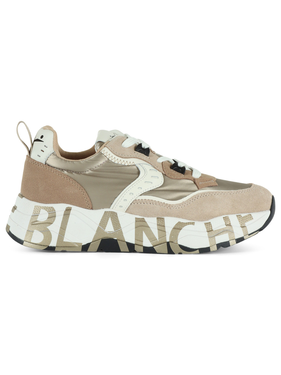BEIGE | Sneakers in suede e nylon laminato CLUB 105