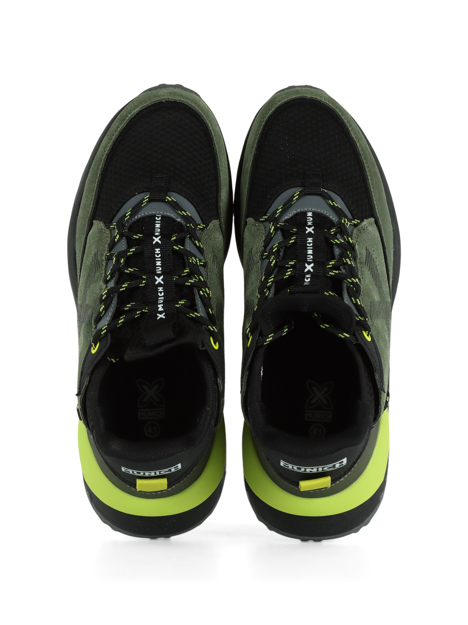 VERDE | Sneakers in pelle e tessuto DORO 63