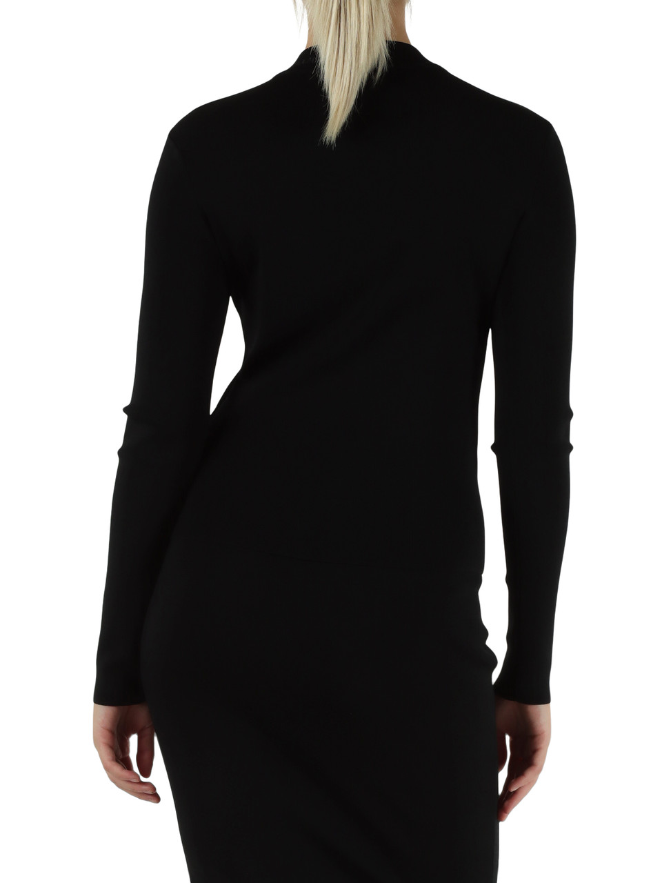 NERO | Maglia aderente in ecoviscosa