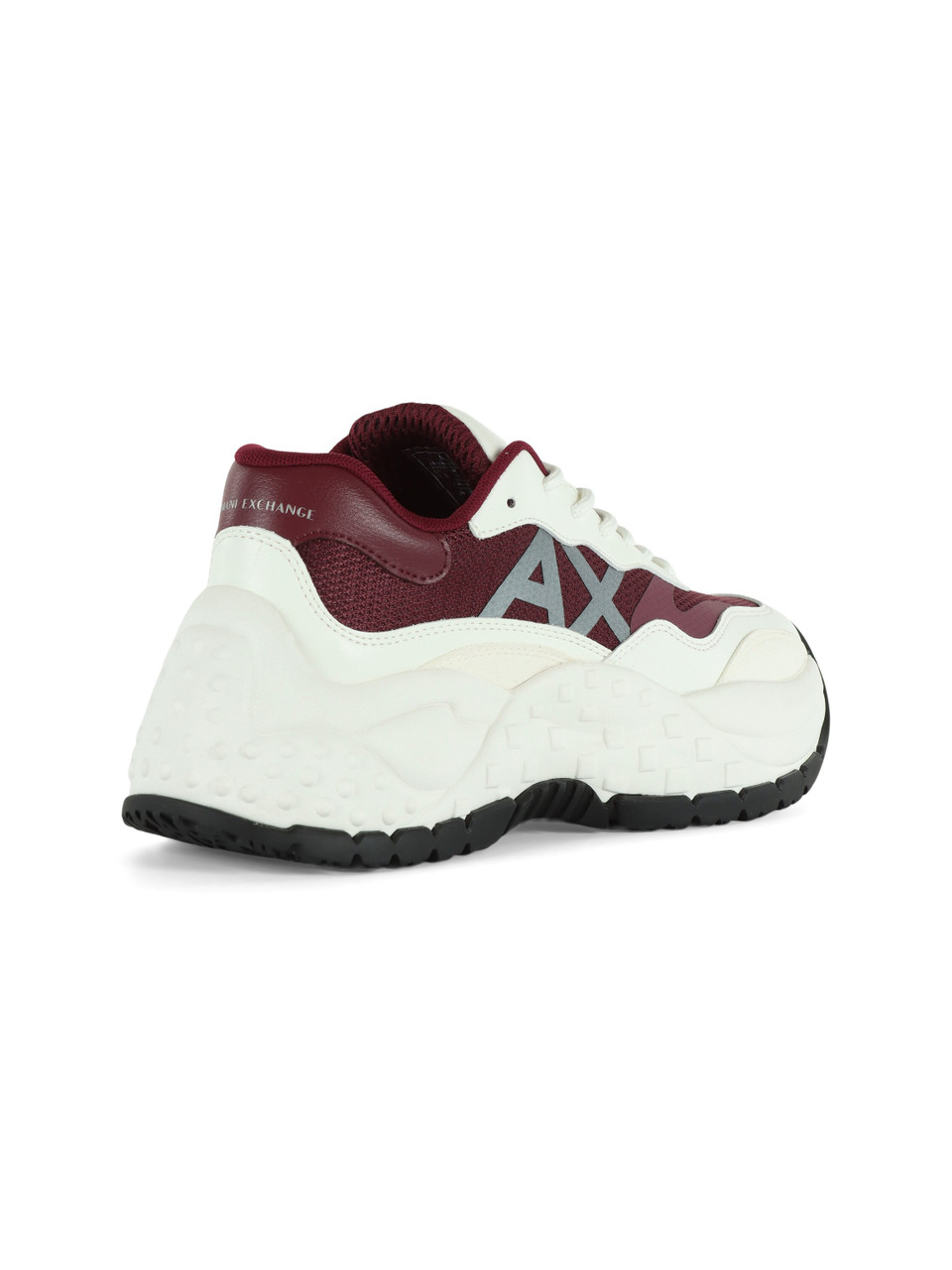 BORDEAUX | Sneakers chunky in ecopelle e tessuto