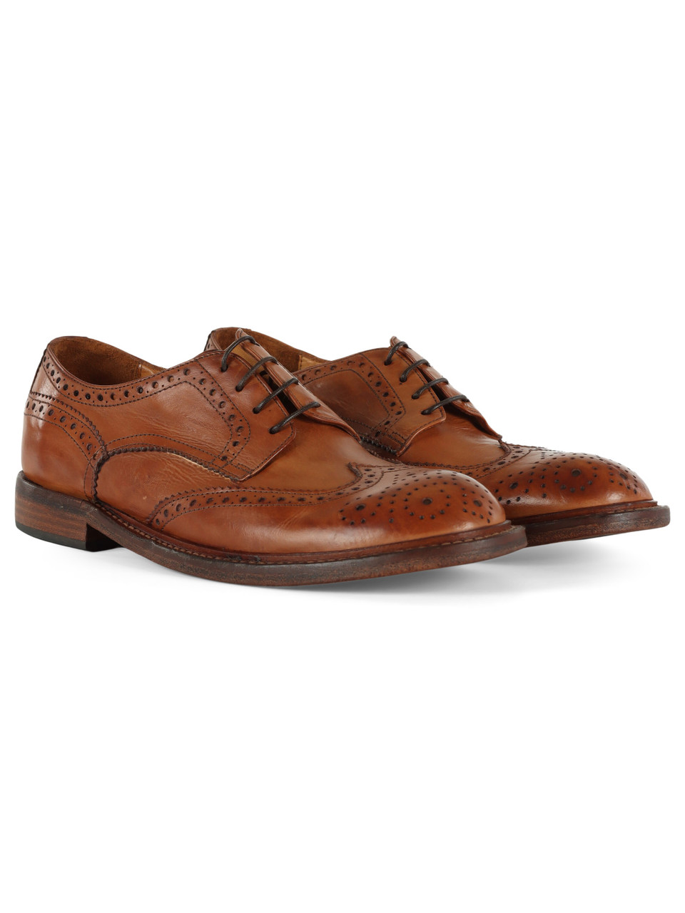 CUOIO | Derby brogue coda di rondine in pelle WORD