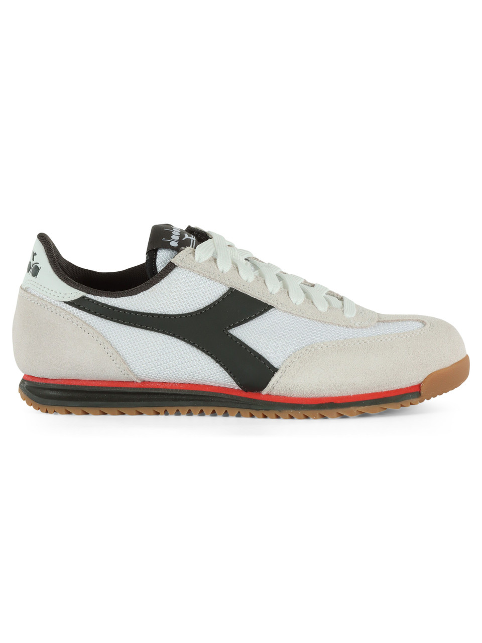 BIANCO | Sneakers in pelle e tessuto CROSS