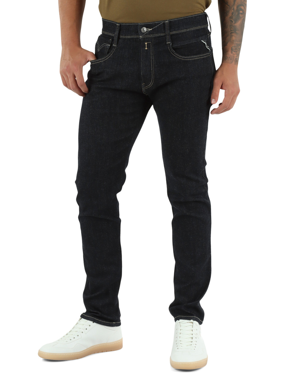 BLU SCURO | Pantaloni jeans cinque tasche ANBASS Hyperflex Slim fit