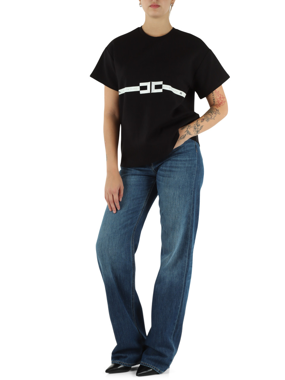 NERO | T-shirt oversize in cotone pesante