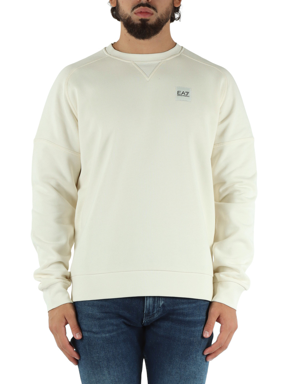 PANNA | Felpa girocollo modern fit in misto cotone