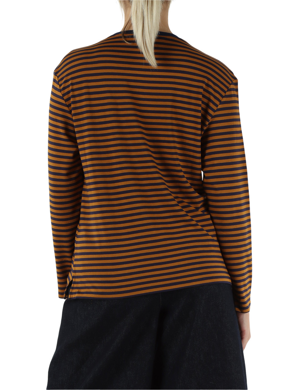 BLU | T-shirt manica lunga in viscosa stretch